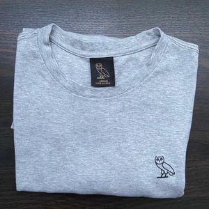 Mens ovo t shirt grey size medium
